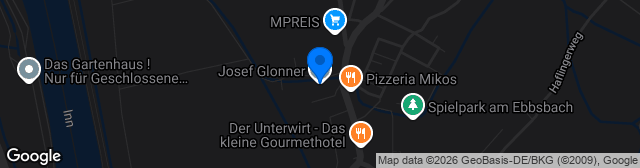 Map showing Glonner Arena Ebbs