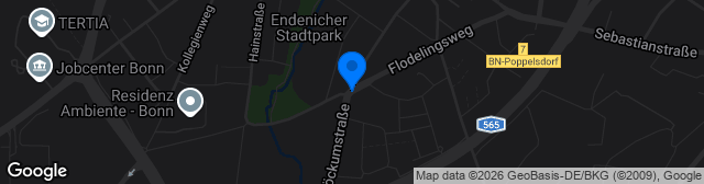 Map showing Kunstrasenplatz Röckumstraße