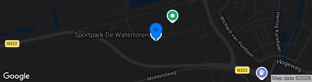Map showing Sportpark De Watertoren
