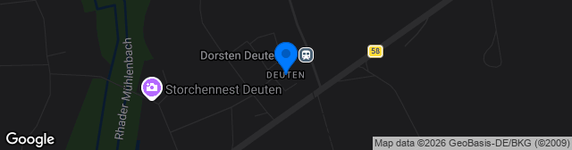 Map showing Rasenplatz SA Dorsten-Deuten II