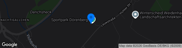 Map showing Sportplatz Dörenberg - EWV Arena