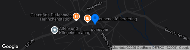 Map showing Kunstrazen Dornburg-Dorndorf