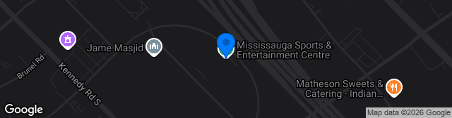 Map showing Hershey Centre Turf Field 2