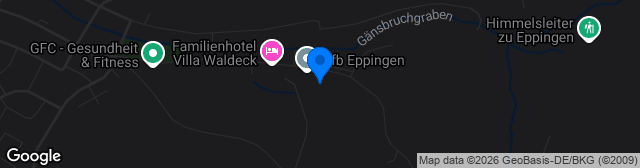 Map showing Hugo-Koch-Stadion