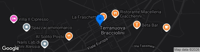 Map showing Stadio Comunale Mario Matteini