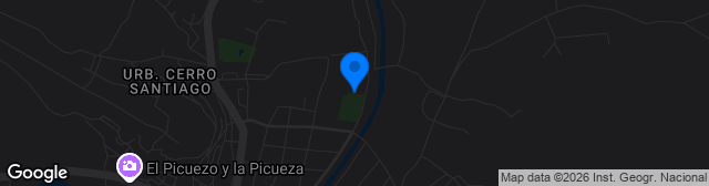 Map showing Estadio La Manzanera