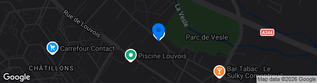 Map showing Stade Robert Pirès