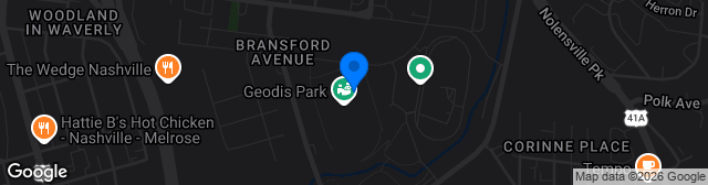 Map showing Geodis Park
