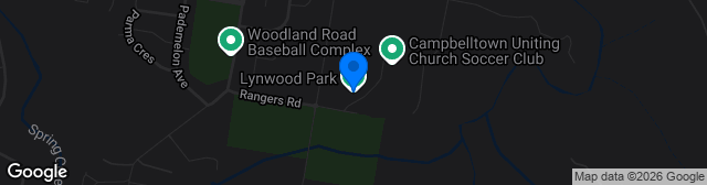Map showing Lynwood Park