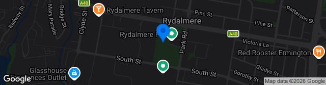Map showing Rydalmere Park