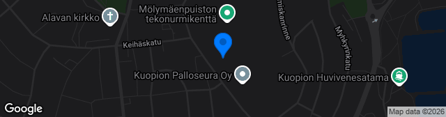 Map showing Kuopion kuplahalli