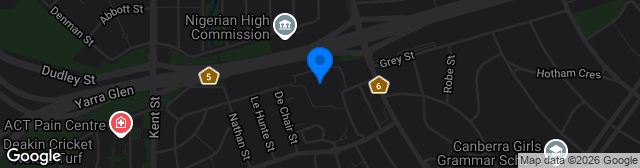 Map showing Deakin Stadium