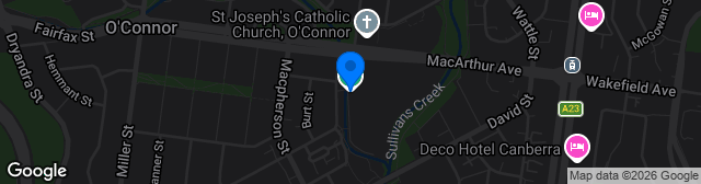 Map showing O'Connor Enclosed