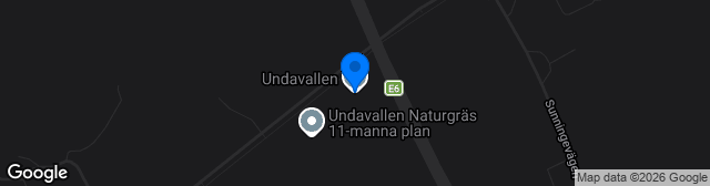 Map showing Undavallen Konstgräs