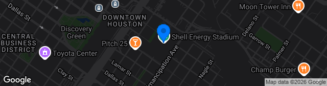 Map showing Shell Energy Stadium