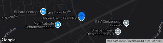 Map showing Ahorn Camp Sportpark