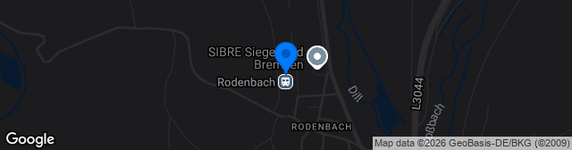 Map showing Rasenplatz Haiger-Rodenbach