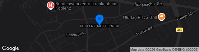 Map showing Metternich Kunstrasen