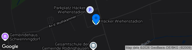 Map showing Kunstrasenplatz Häcker Wiehenstadion