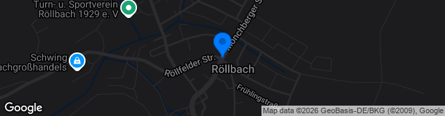 Map showing Sportgelände Röllbach Platz 1