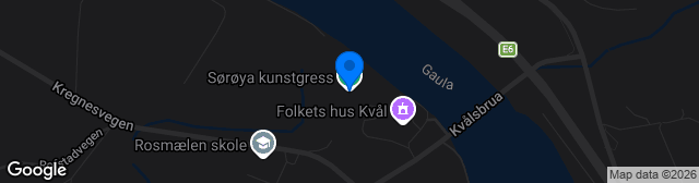 Map showing Sørøya kunstgress