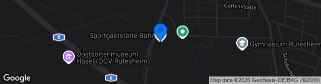 Map showing Stadion SKV Rutesheim