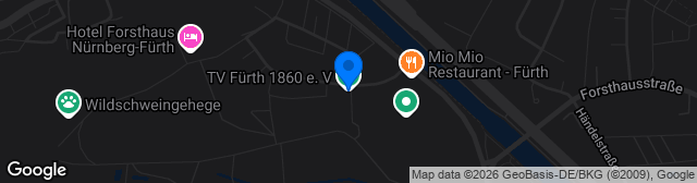 Map showing Sportanlage TV Fürth 1860 Platz 1