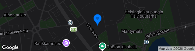 Map showing Töölö PK 1 Tekonurmi