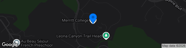 Map showing Merritt College Soccer Stadium
