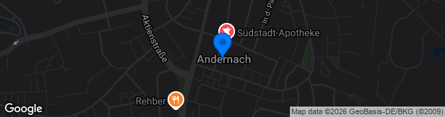 Map showing Kunstrasenplatz Andernach