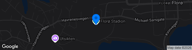 Map showing Florø stadion