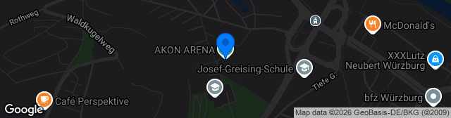 Map showing AKON ARENA