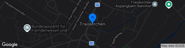 Map showing ARBÖ-Arena