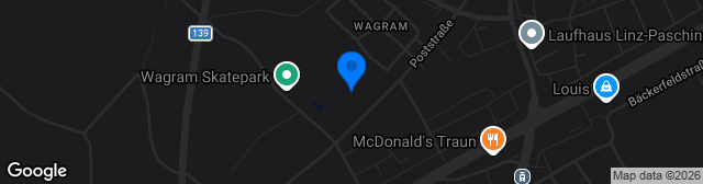 Map showing voestalpine Stadion