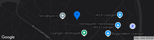 Map showing Leangen Bolig Arena