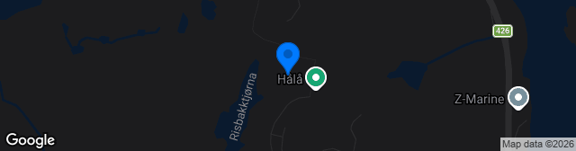 Map showing Bøgh Hafsø banen