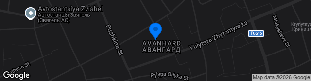 Map showing Stadion Avanhard