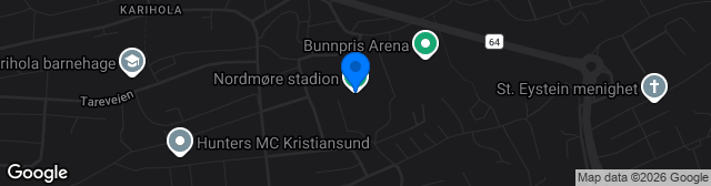 Map showing Nordmøre stadion