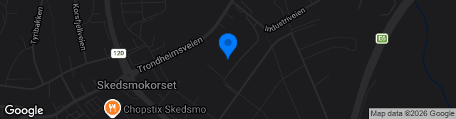 Map showing Skedsmo stadion kunstgress