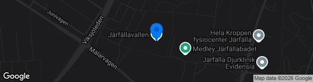 Map showing Järfällavallen