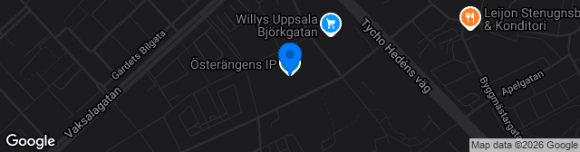 Map showing Österängens IP