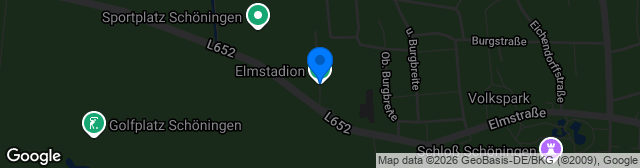 Map showing Elm-Stadion