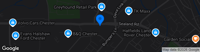 Map showing Swansway Chester Stadium