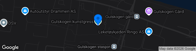 Map showing Glassverket Kunstgress
