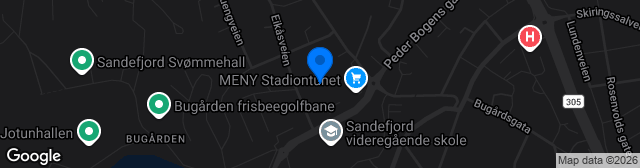Map showing Gamle Stadion