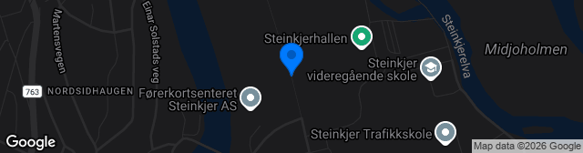 Map showing Guldbergaunet Tobb Arena