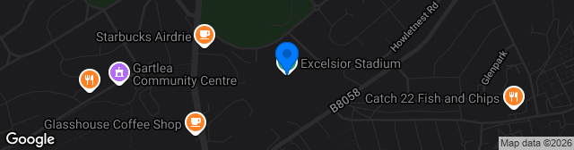 Map showing Excelsior Stadium