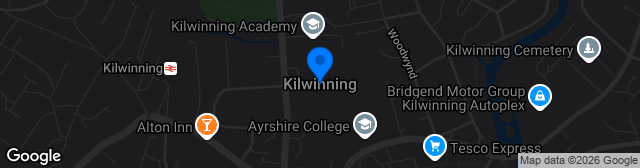 Map showing Kilwinning Sports Club
