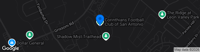 Map showing Corinthians FC Soccer Complex