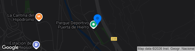 Map showing Estadio de Municipal Santo Domingo
